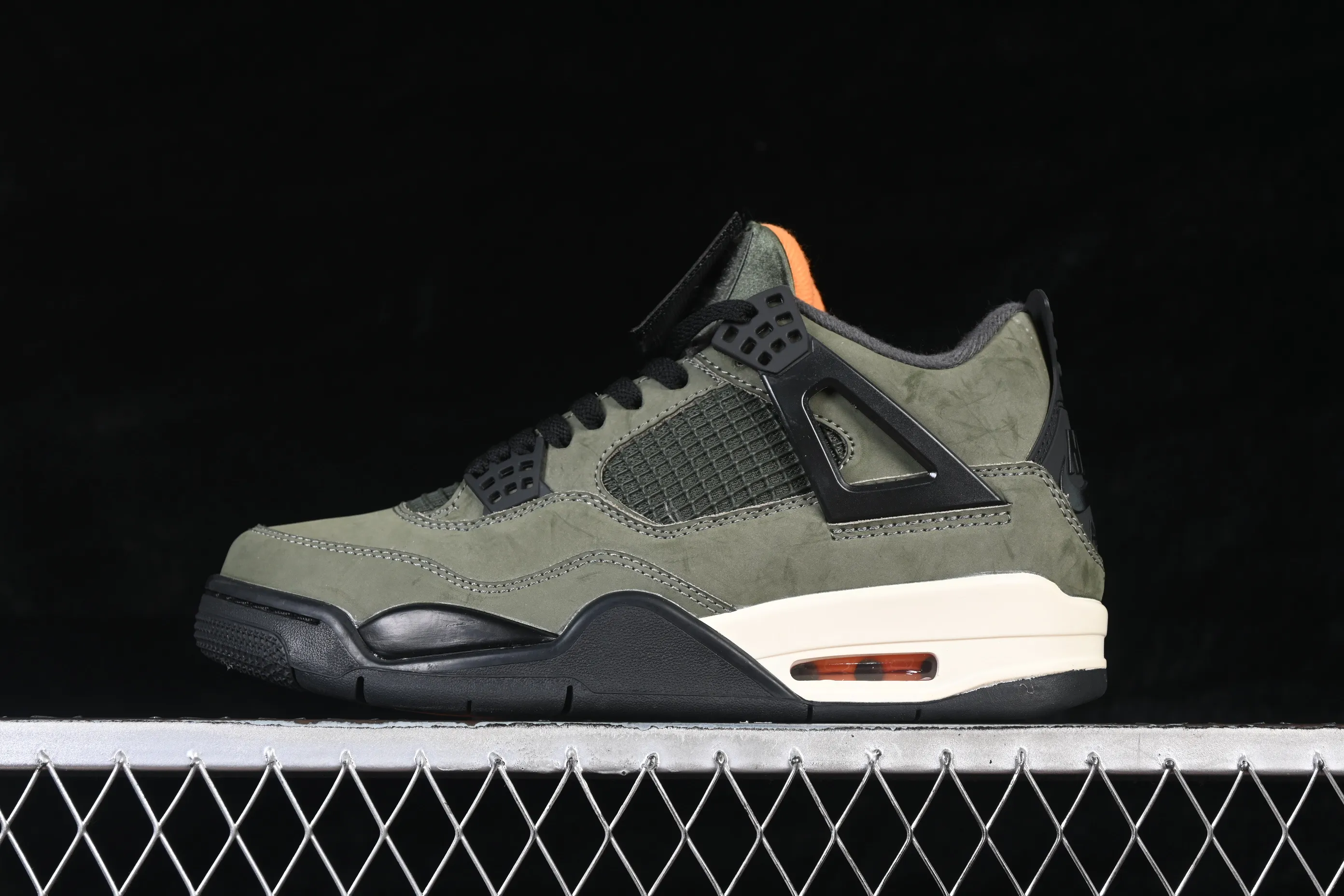 All categories Air Jordan Jordan series basketball shoes Air Jordan 4 Undefeated x Air Jordan 4 OG AJ4 Joe 4 olive green suede IB1519-200